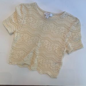 Women’s Topshop Stretch Lacey crop top
